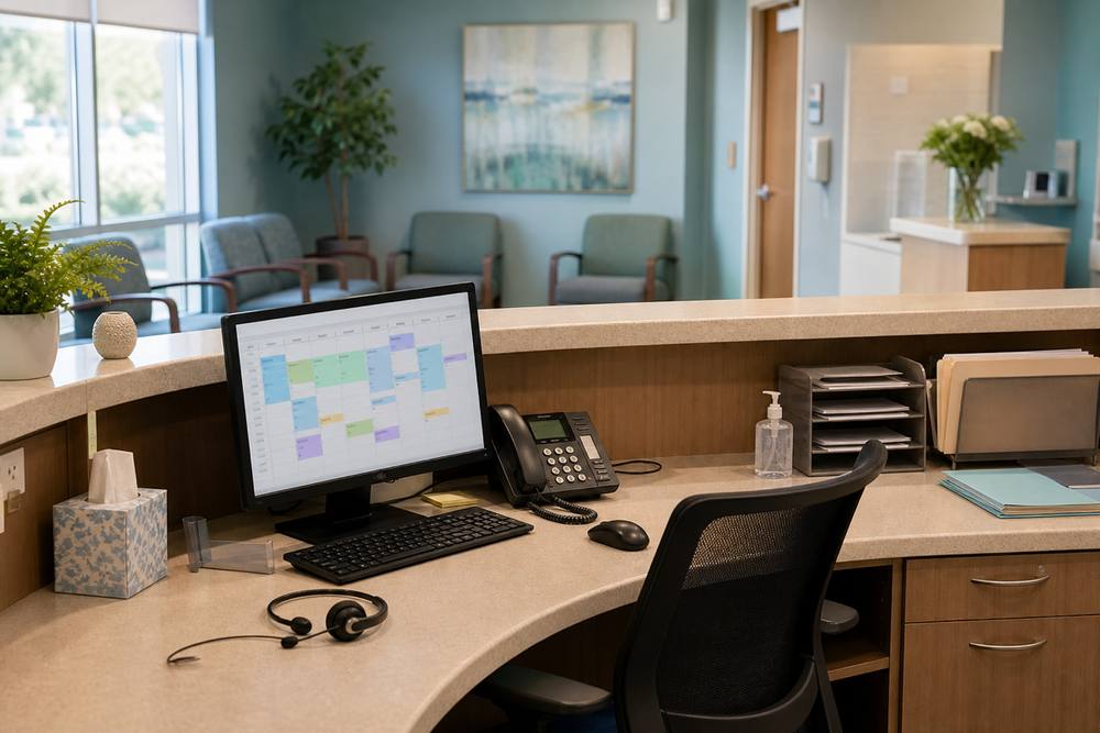 Organized medical front desk and scheduling support