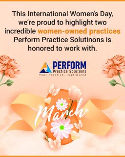 Happy International Women’s Day! 

Today, Perform Practice Solutions is proud to spotlight two inspiring practice owners whose dedication to patient care and innovation continues to make a meaningful difference. 🌸

#InternationalWomensDay #WomenLeaders #HealthcareInnovation #PerformPracticeSolutions